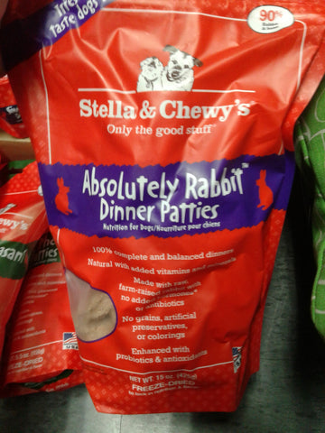Stella & Chewy's Dog FD Rabbit Dinner Patties 5.5oz