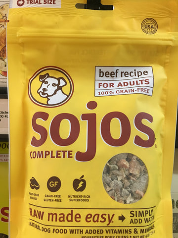 Sojo's Dog Complete Adult Beef 4 oz