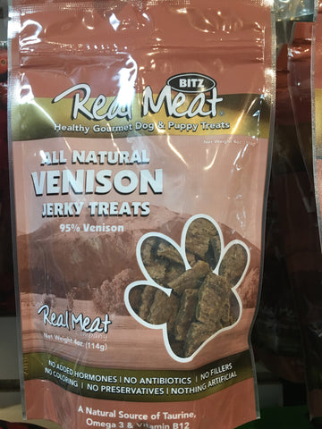 The Real Meat Company Venison Treat Dog 4z