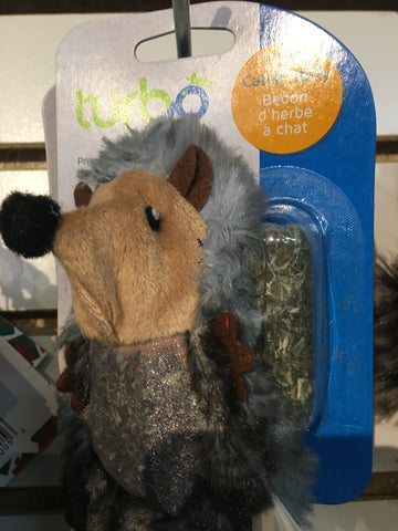 Turbo Cat Toy Catnip Belly Hedgehog