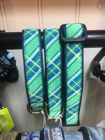 Up Country Kelly Plaid Dog Collar (Med)