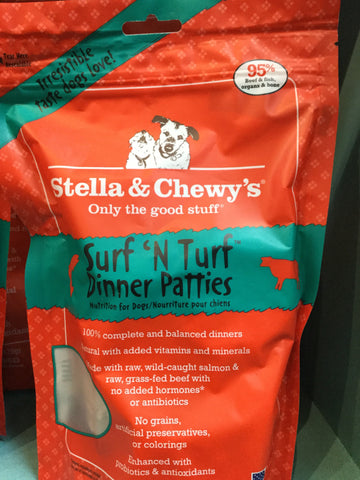 Stella & Chewy's Dog FD Surf & Turf Dinner Patties 14oz