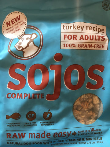Sojo's Dog Complete Adult Turkey 1.75 Lbs.