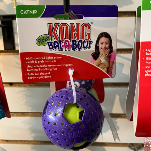 Kong Cat Bat-a-Bout Flicker Disco Ball