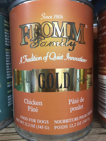 Fromm Gold Dog Chicken Pate can 12oz