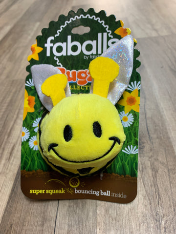 FabDog Bumble Bee Ball (large)