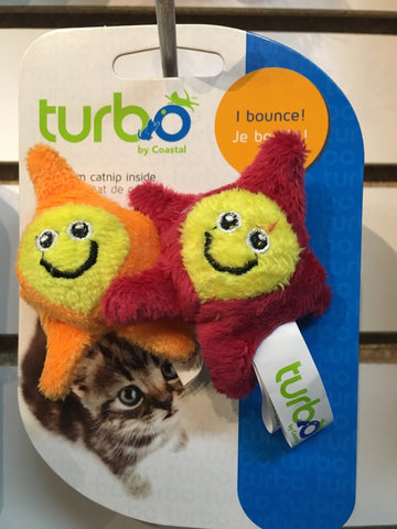 Turbo Cat Toy Bouncing Stars 2-pack