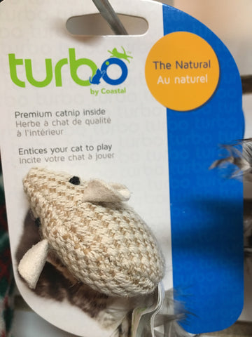 Turbo Cat Toy Natural Mouse