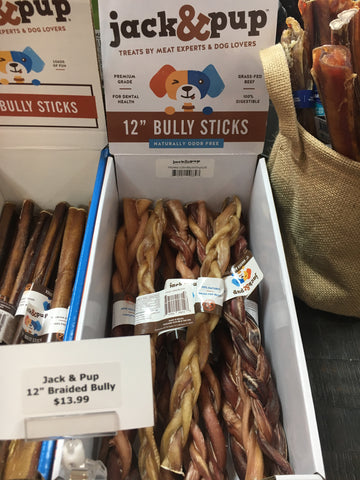 Jack & Pup 12" Braided Bully Sticks