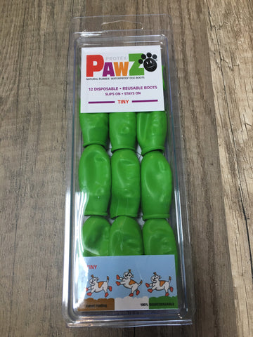 Pawz Dog Boots Tiny (green)