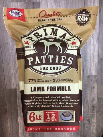 Primal Dog Frozen Lamb Nugget (6 Lbs)