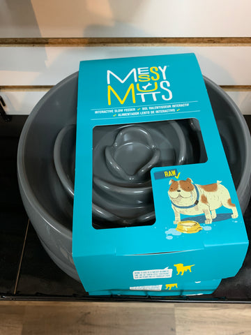 Messy Mutts Slow Feeder (Grey) 3 Cups