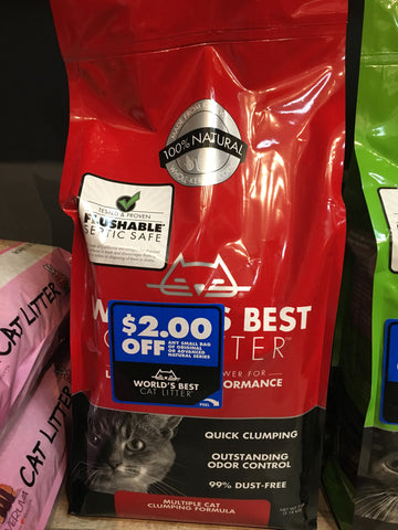 World's Best Cat Litter Red Bag