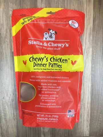 Stella & Chewy's Dog FD Chicken Dinner Patties 25oz