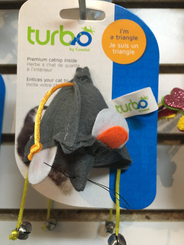 Turbo Cat Toy Triangle Felt Mouse