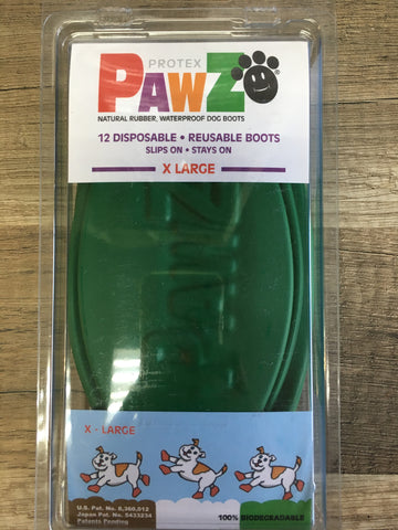 Pawz Dog Boots XLarge (green)