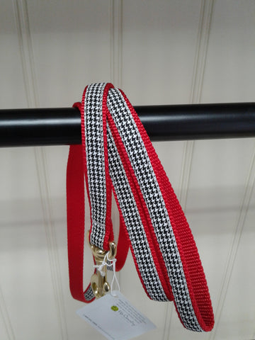 Up Country 6' narrow black houndstooth leash