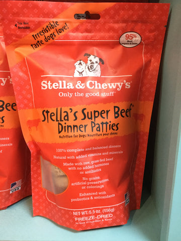 Stella & Chewy's Dog FD Beef Dinner Patties 14oz