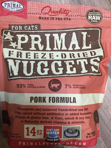Primal FD Cat Pork Nugget 14oz