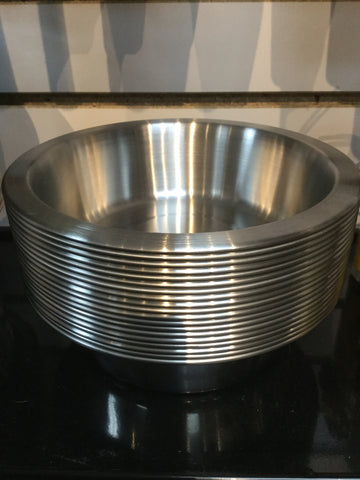 PetFusion premium brushed stainless steel bowl short