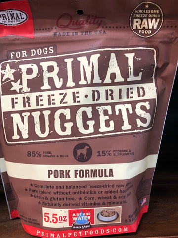 Primal FD Dog Pork Nugget 5.5oz
