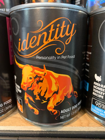 Identity Dog Grass-Fed Angus Beef 95% Can 13oz.