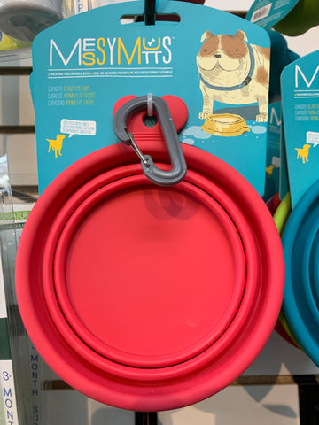 Messy Mutts Collapsible Bowl 1.5 Cup (Red)